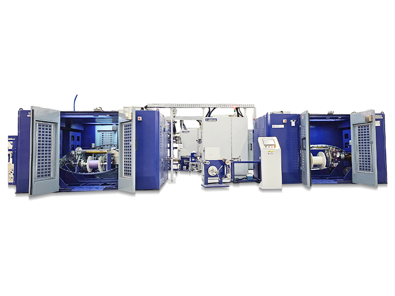 Máquina de torção de par traseiro tipo split para cabo de rede